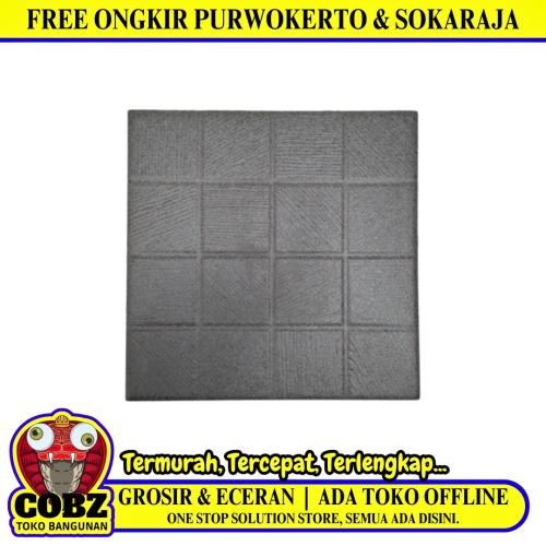 20 CM x 20 CM / ASIA TILE ALPHA Keramik Lantai Kamar Mandi Matte Black Dus
