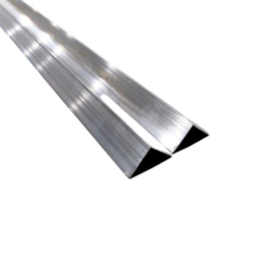 2 CM x 2 CM x 6 M / NM Lis Meja Etalase Rak Siku Aluminium Batang