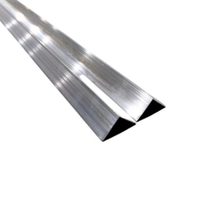 2 CM x 2 CM x 6 M / NM Lis Meja Etalase Rak Siku Aluminium Batang