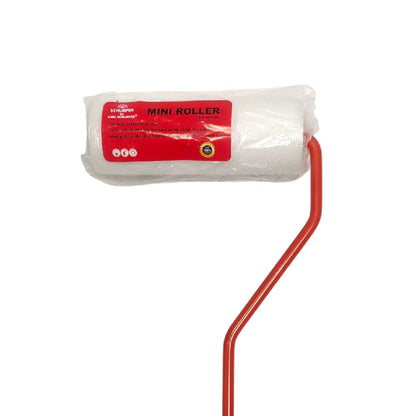 4 IN / CARL SCHLIEPER Kuas Busa Roll Cat Tembok Kayu Besi Kecil + Gagang Set