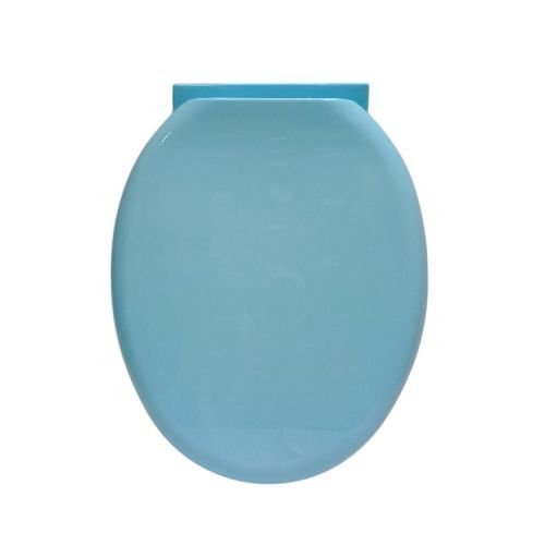 TECHPLAS Tutup Kloset Duduk Monoblok Seat Cover Standard PVC Biru Set