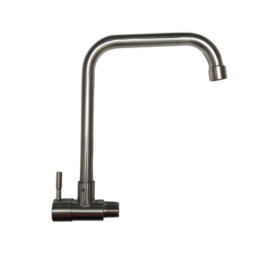 1/2 IN / HOM HBABH01 Kran Angsa Sink Bak Cuci Piring Tembok Stainless