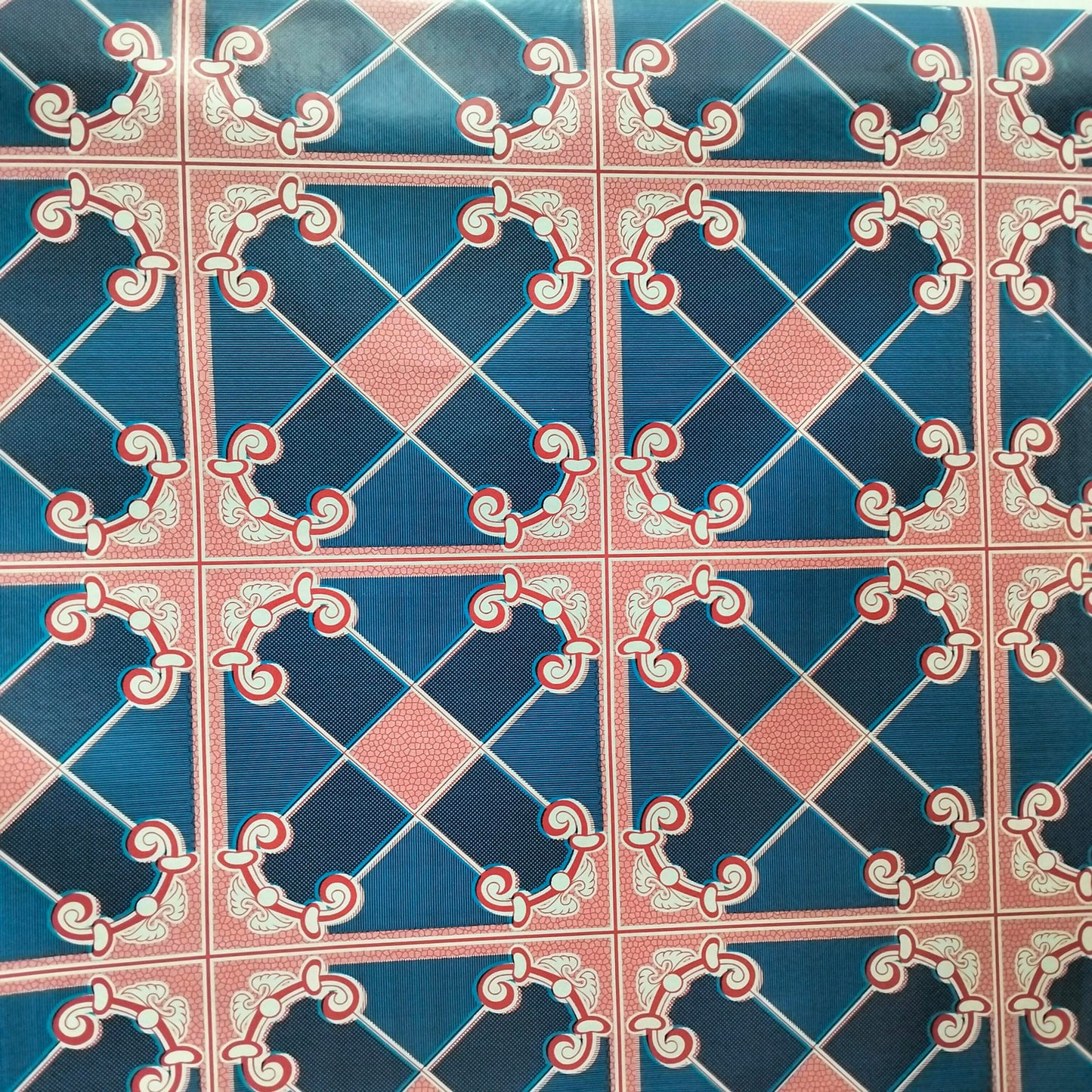 120 CM x 15 M / NANYA BPS 001 001 Karpet Perlak Lantai Meja Vinyl PVC Biru Roll