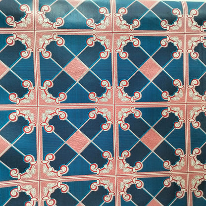 120 CM x 15 M / NANYA BPS 001 001 Karpet Perlak Lantai Meja Vinyl PVC Biru Roll