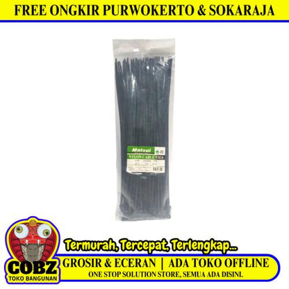 3.6 MM x 250 MM / Kabel Cable Ties Tali Ripet 25 CM Hitam Pack