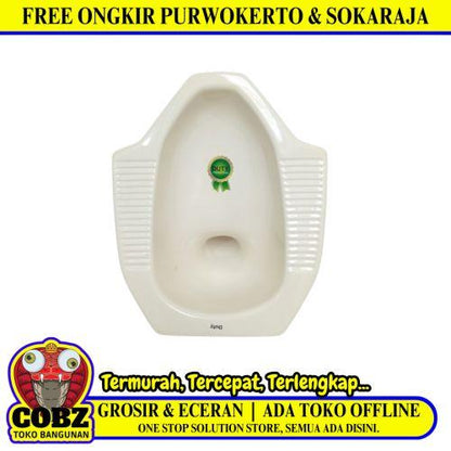50 CM x 42 CM x 25 CM / DUTY Kloset Jongkok Toilet Ivory Keramik