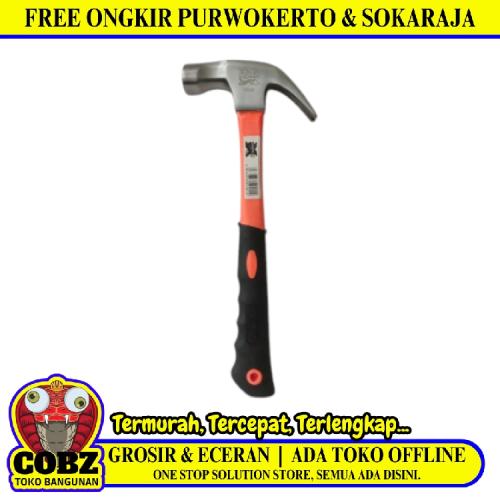 12 OZ / VIPER Palu Martil Kambing Tanduk Congkel Paku Gagang Karet