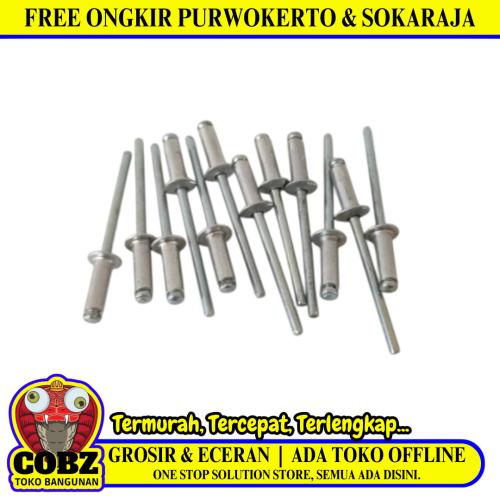 4 MM x 11 MM / TM Paku Rivet Keling Tang Rivet Ecer Biji