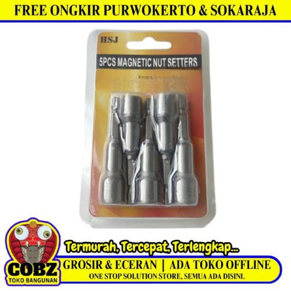 8 MM x 65 MM / HSJ Mata Bor Kunci Sok Baut Baja Roofing Hex Set