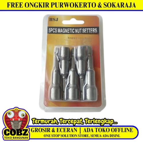 8 MM x 65 MM / HSJ Mata Bor Kunci Sok Baut Baja Roofing Hex Set