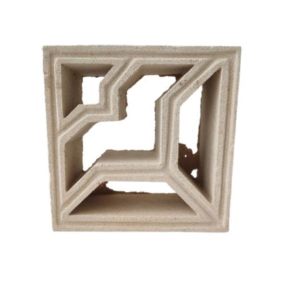 20 CM X 20 CM / NM 19 Rooster Lubang Angin Pasir Putih Jumlah Sisi Biji