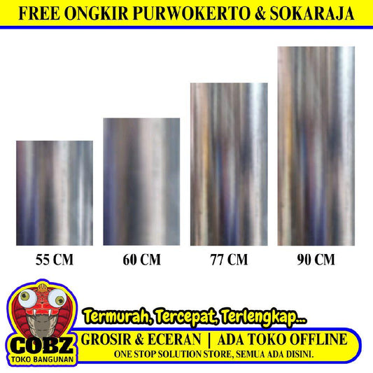 0.2 MM / TM Seng Talang Air Plat Atap Gerobak Biasa Meter