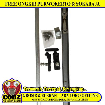 180 CM / HORRISSON J4 Rel Pintu Geser Sliding Door + Roda Set