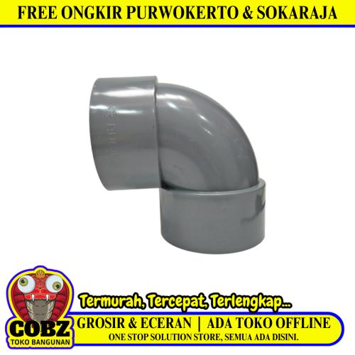5 INCH / RUCIKA D-DL Elbow Knee Keni L Sambungan Fitting Pipa PVC