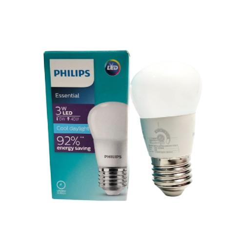 3 WATT / PHILIPS LED Lampu Bohlam Bulb Moto Putih