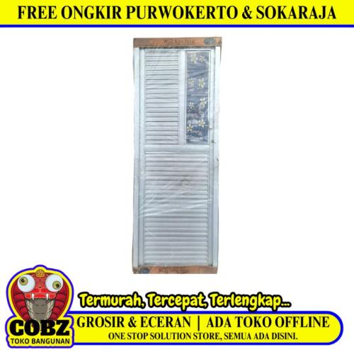 5 CM x 67 CM x 185 CM / WING KING DOOR STYLISH PRO Pintu Kamar Mandi Galvalum Kiri Set