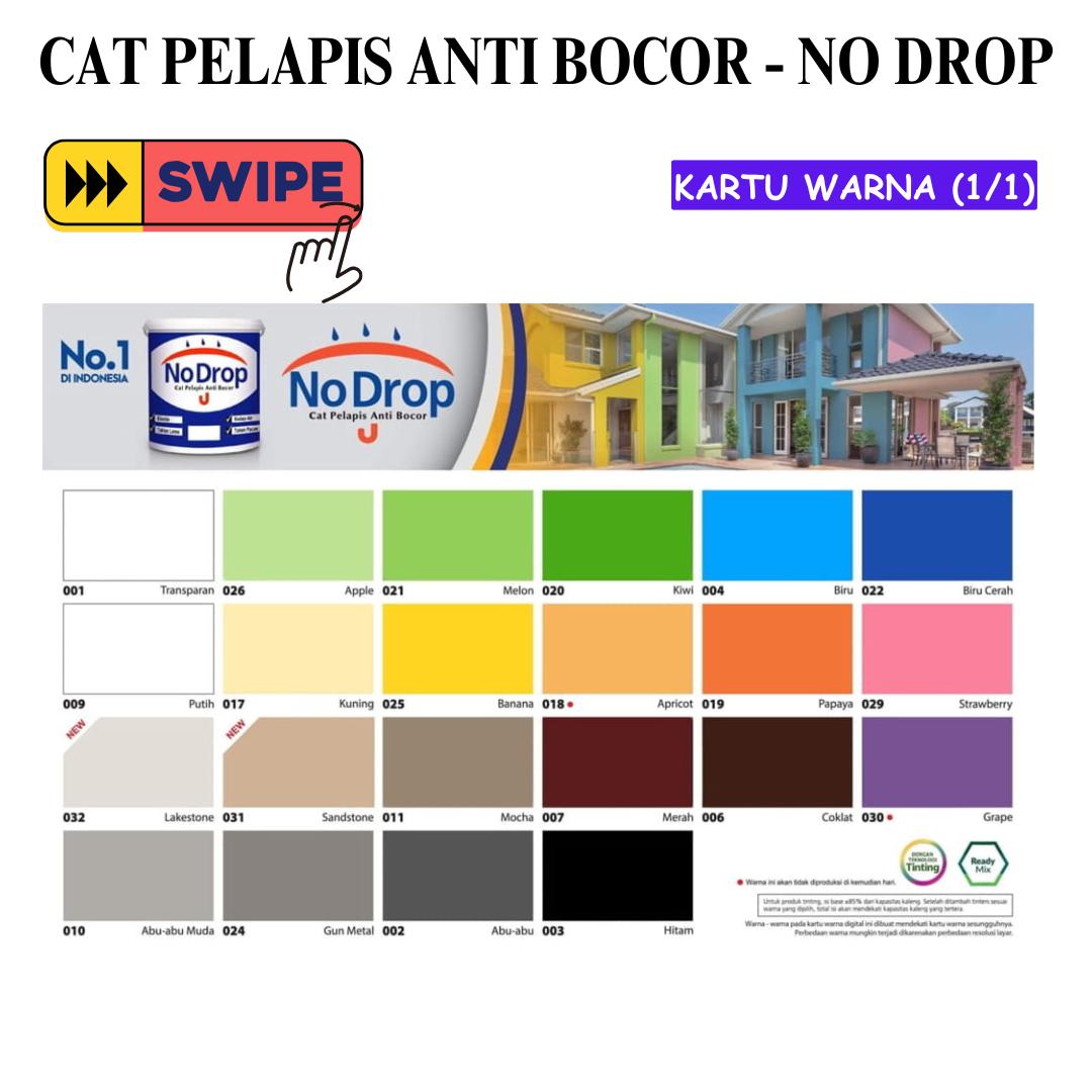 1 KG / NO DROP Cat Pelapis Anti Bocor Waterproofing Paint Galon