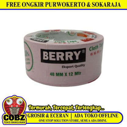 48 MM / BERRY Isolasi Selotip Lakban Stationary Tape Merah