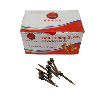 #12 x 50 MM / CAB Roofing Baut Sekrup Atap Baja Ringan Kuning Dus