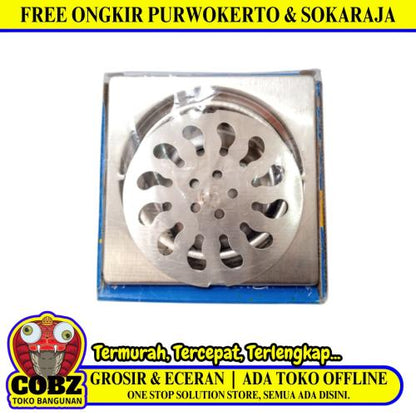 4 IN / FAWI Saringan Got Leher Pendek Floor Drain Stainless