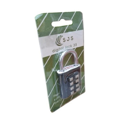 35 MM / SJS Gembok Nomer Pin Angka Tas Kunci Koper Travel Lock