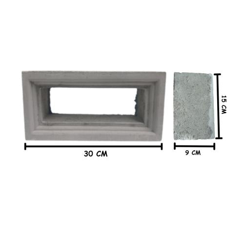 15 CM x 30 CM / TM Rooster Lubang Angin Semen 1 Sisi Biji