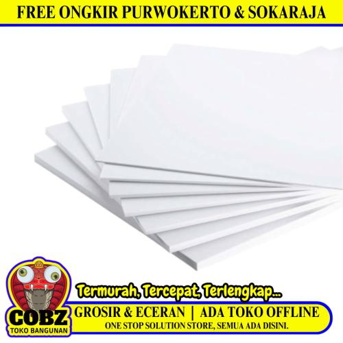 20 MM x 122 CM x 244 CM / TM Papan PVC Foam Board White Lembar