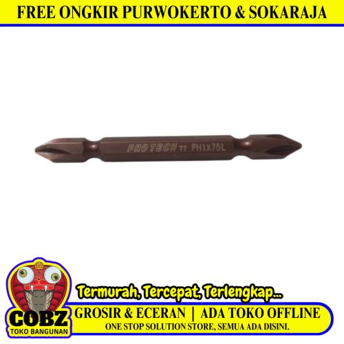 PH 1 x 75 MM / PROTECH Mata Obeng Angin Screwdriver Plus Plus Magnet