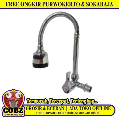 1/2 IN /COBZ CBABI01 Kran Angsa Fleksibel Sink BCP Tembok Stainless