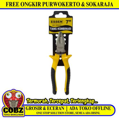 7 IN / ESSEN Tang Kombinasi Kawat Kabel Combination Pliers