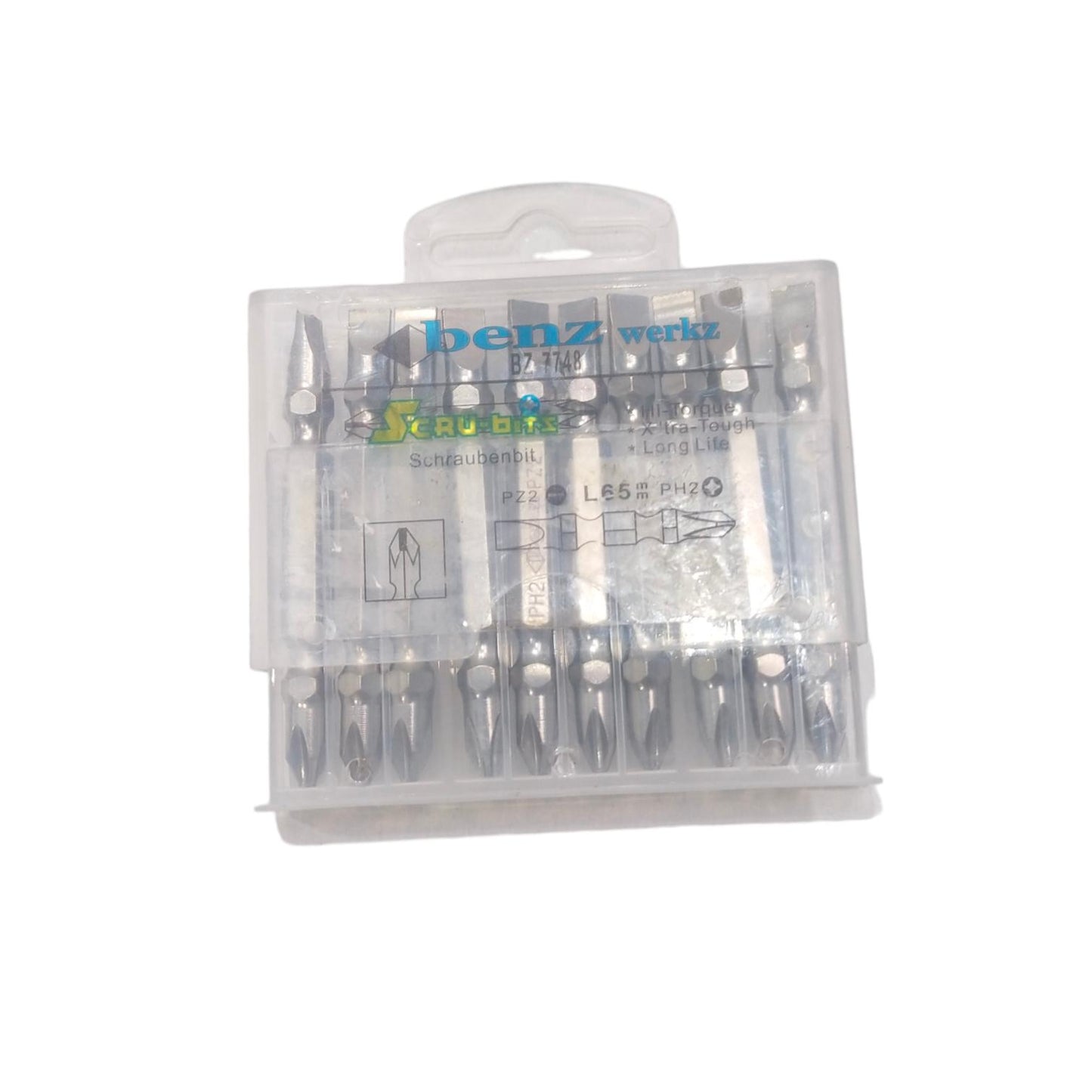 PH 2 × 65 MM/ BENZ Mata Obeng Angin Screwdriver Plus Minus Magnet Set