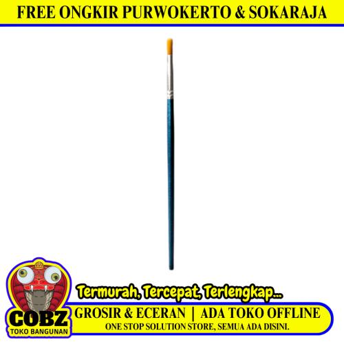 6 MM / SHINING A10 Kuas Lukis Tembok Kayu Besi Air Acyrlic Paint Brush