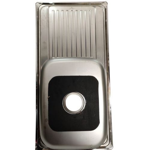 100 CM X 51 CM X 19 CM / TECHNOSINK Bak Cuci Piring Washbak 1 Lubang + Acc Set