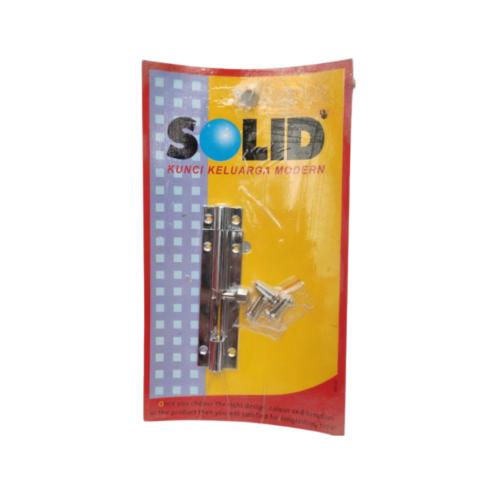 3  IN / SOLID Grendel Kunci Slot Pintu Jendela Stainless