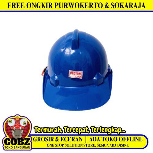 PROTON Helm Proyek Tukang Safety Pelindung Keselamatan Kepala Biru