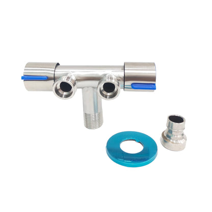 1/2 IN / COBZ F203003A Kran Air Cabang Double Shower Mesin Cuci Stainless