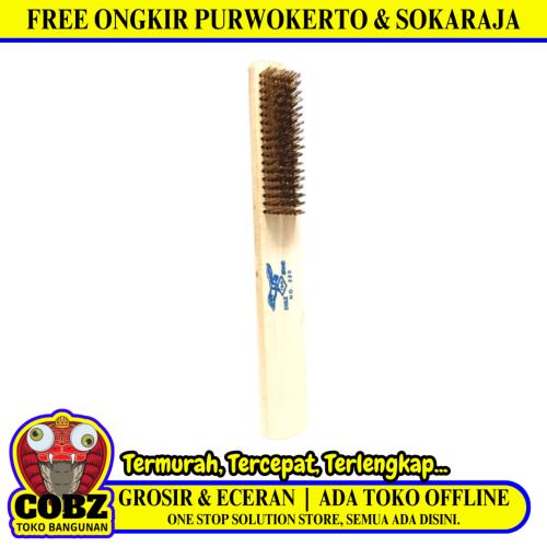 8 BARIS / EAGLE Sikat Kawat Bahan Pembersih Karat Gagang Kayu