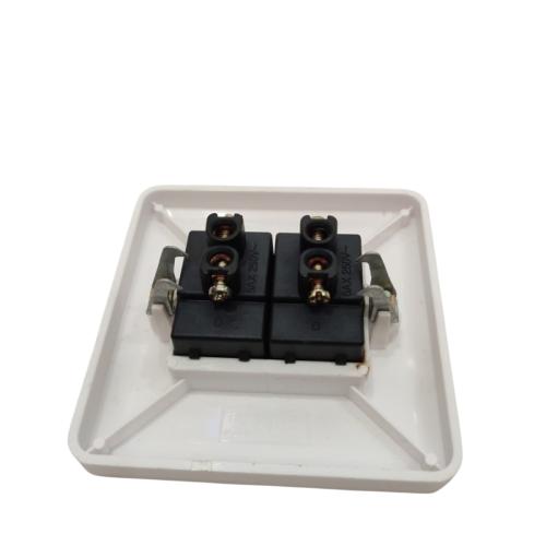 VYBA Saklar Ganda Double Seri 2 Gang Tanam IB Inbow Putih