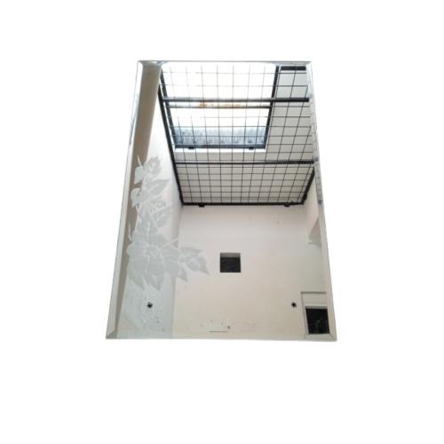 40 CM X 60 CM / GRAGE Cermin Wastafel Kaca Kamar Mandi Persegi Set