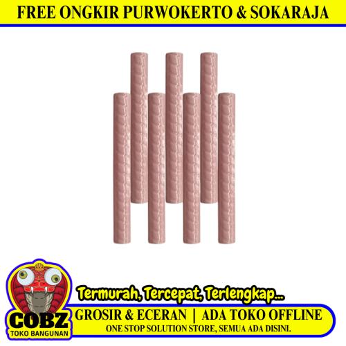 20 CM / TM Kuku Macan Bon Bon Lis Keramik Ulir Pink Lembar