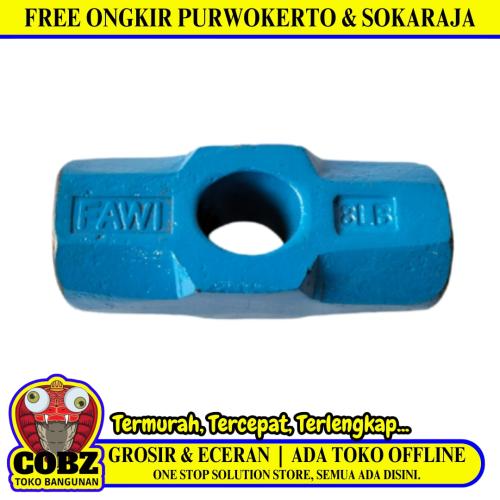 8 LB / FAWI Mata Palu Martil Bodem Batu Sledge Hammer Biru