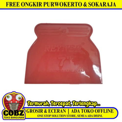 7 IN/REYNER Sekrap Daun Kape Scrapper Cat Perata Acian Plastik PVC