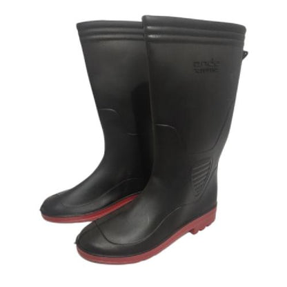 NO 40 / ANDO Sepatu Boot Kebun Pabrik Proyek Safety Karet Hitam Set