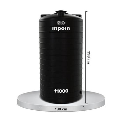 10100 L / M POIN + WAVE G 11000 Water Torrent Tangki Tandon Air PVC Green Granite + Acc Set