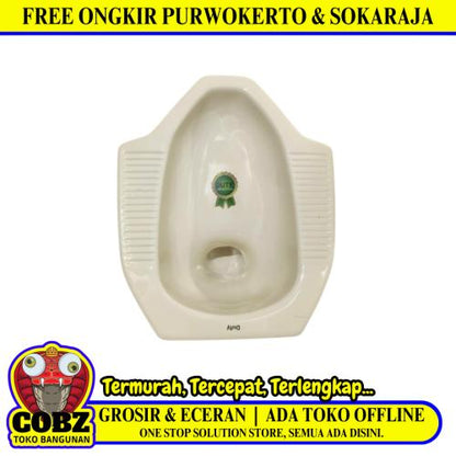 50 CM x 40 CM x 23  CM / DUTY Kloset Jongkok Toilet  Cream Keramik