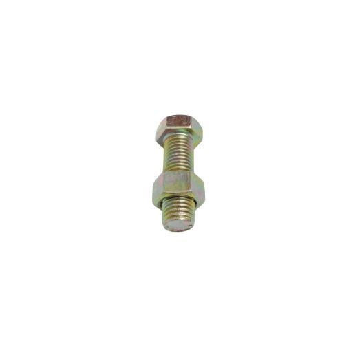 M 10 x 30 MM / TM Baut Mur Hexagon Bolt Nut Flat Head Kuning Biji