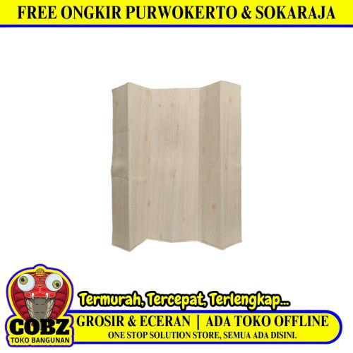 3.5 MM x 70 CM x 70CM / COBZ SMBY5 Wallpaper Foam Sticker Kayu Cream Lembar