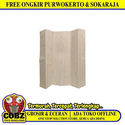 3.5 MM x 70 CM x 70CM / COBZ SMBY5 Wallpaper Foam Sticker Kayu Cream Lembar