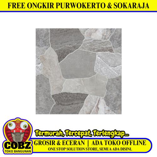 30 CM x 30 CM / ASIA OSLO Keramik Lantai Teras Garasi Matte Grey Dus