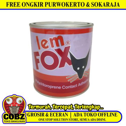 600 GR / FOX Lem Kuning Aibon Untuk Kayu Plastik Karet Kulit Kaleng